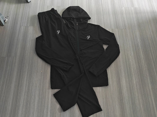 JD Tracksuit HelSvart med Vit Logga